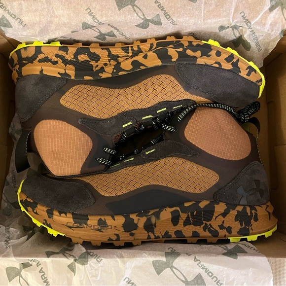 NIB Under Armour Charged Bandit Trek 2 Men's Hiking Shoes Ochre Walnut Brown (9) - Picture 2 of 7